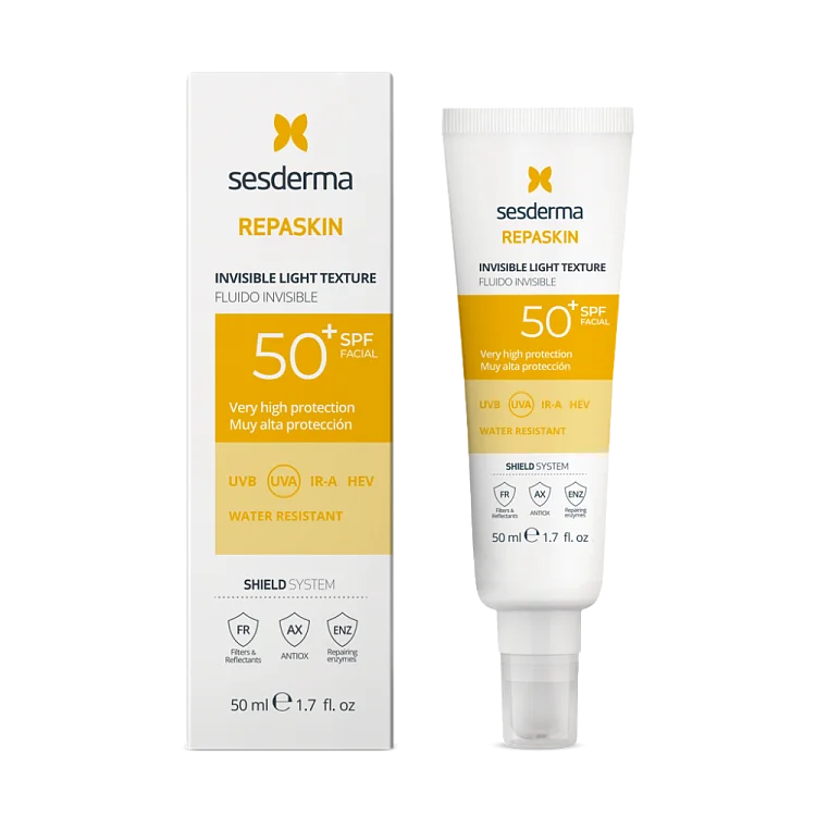 Средство солнцезащитное сверхлегкое для лица SPF50 Repaskin