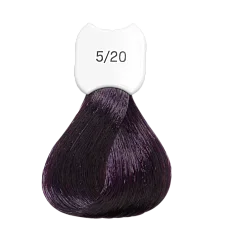 Стойкая крем-краска для волос Kydra Creme (KC00520, 5/20, Chatain clair violine eclat, 60 мл, Каштановые/Махагоновые/Красные/Рубиновые оттенки)