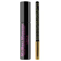 Набор из туши с эффектом накладных ресниц и черной подводки-карандаша Layla Cosmetics