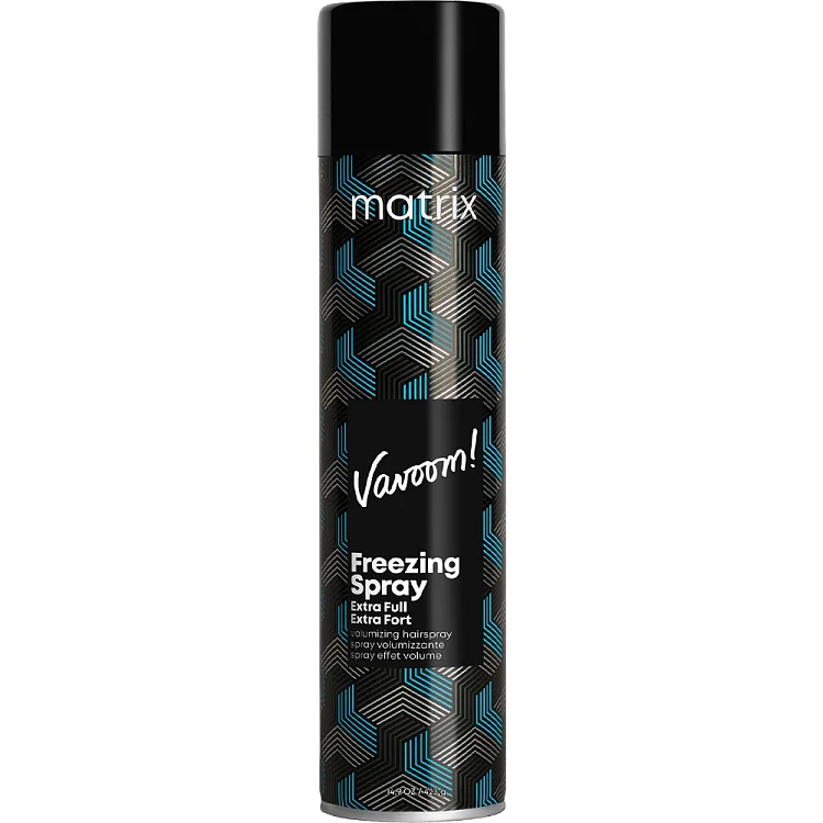 Лак-спрей с эластичной фиксацией объема и формы с сатиновым финишем Matrix Freezing Spray Extra Full Volumizing