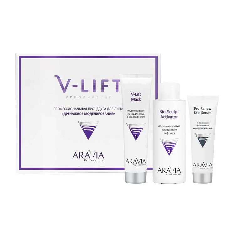 Профессиональная процедура для лица Дренажное моделирование V-Lift