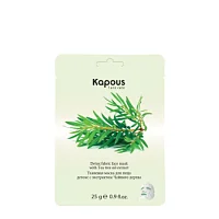 Тканевая маска для лица детокс с экстрактом чайного дерева Kapous