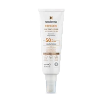 Средство солнцезащитное тонирующее с нежностью шелка для лица Repaskin Silk SPF 50 Sesderma