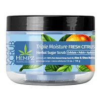 Скраб сахарный для тела Тройное Увлажнение Hempz