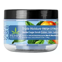 Скраб сахарный для тела Тройное Увлажнение Hempz
