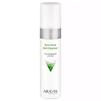 Гель очищающий для жирной и проблемной кожи лица Anti-Acne Gel Cleanser Aravia