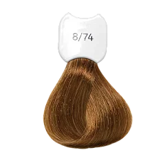 Стойкая крем-краска для волос Kydra Creme (KC00874, 8/74, Blond clair i marron cuivre, 60 мл, Каштановые/Махагоновые/Красные/Рубиновые оттенки)