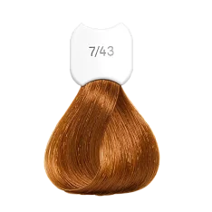 Стойкая крем-краска для волос Kydra Creme (KC00743, 7/43, Blond cuivre dore, 60 мл, Золотистые/Медные оттенки)