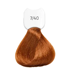 Стойкая крем-краска для волос Kydra Creme (KC00740, 7/40, Blond cuivre eclat, 60 мл, Каштановые/Махагоновые/Красные/Рубиновые оттенки)