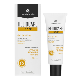 Солнцезащитный гель для нормальной и жирной кожи Heliocare 360º Gel Oil-Free Dry Touch SPF 50 (Cantabria Labs)