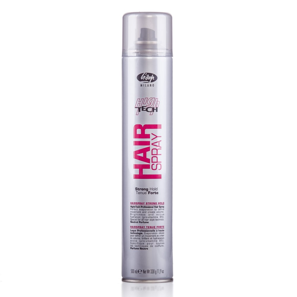 Лак для укладки волос сильной фиксации High Tech Hair Spray Strong Hold воск для укладки волос на водной основе