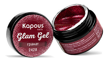 Гель-краска для ногтей Glam Gel (2428, 2428, Гранат, 5 мл) revolution makeup набор 24 days of glam advent calendar
