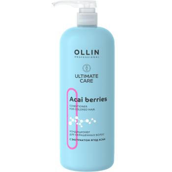 Кондиционер для окрашенных волос с экстрактом ягод асаи Ultimate Care (Ollin Professional)