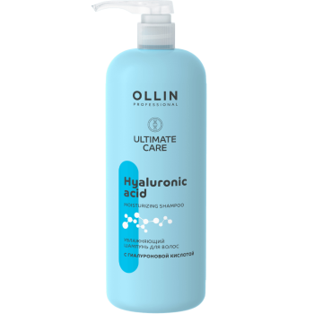 Увлажняющий шампунь для волос с гиалуроновой кислотой Ultimate Care Ollin Professional 1000 мл