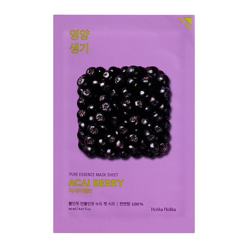 Витаминизирующая маска Ягоды асаи Pure Essence Mask Sheet Acai Berry