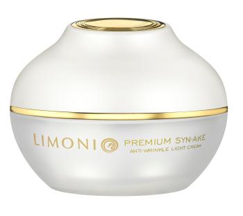 Легкий антивозрастной крем для лица со змеиным ядом Premium Syn-Ake Anti-Wrinkle Cream Light Limoni 50 мл