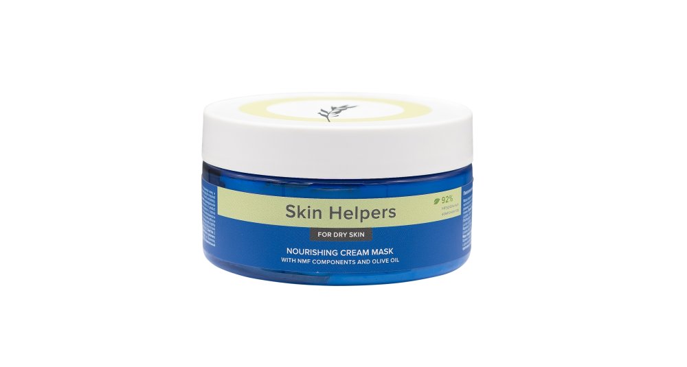Питательная крем-маска для сухой кожи с компонентами NMF и маслом оливы Botanix Skin Helpers