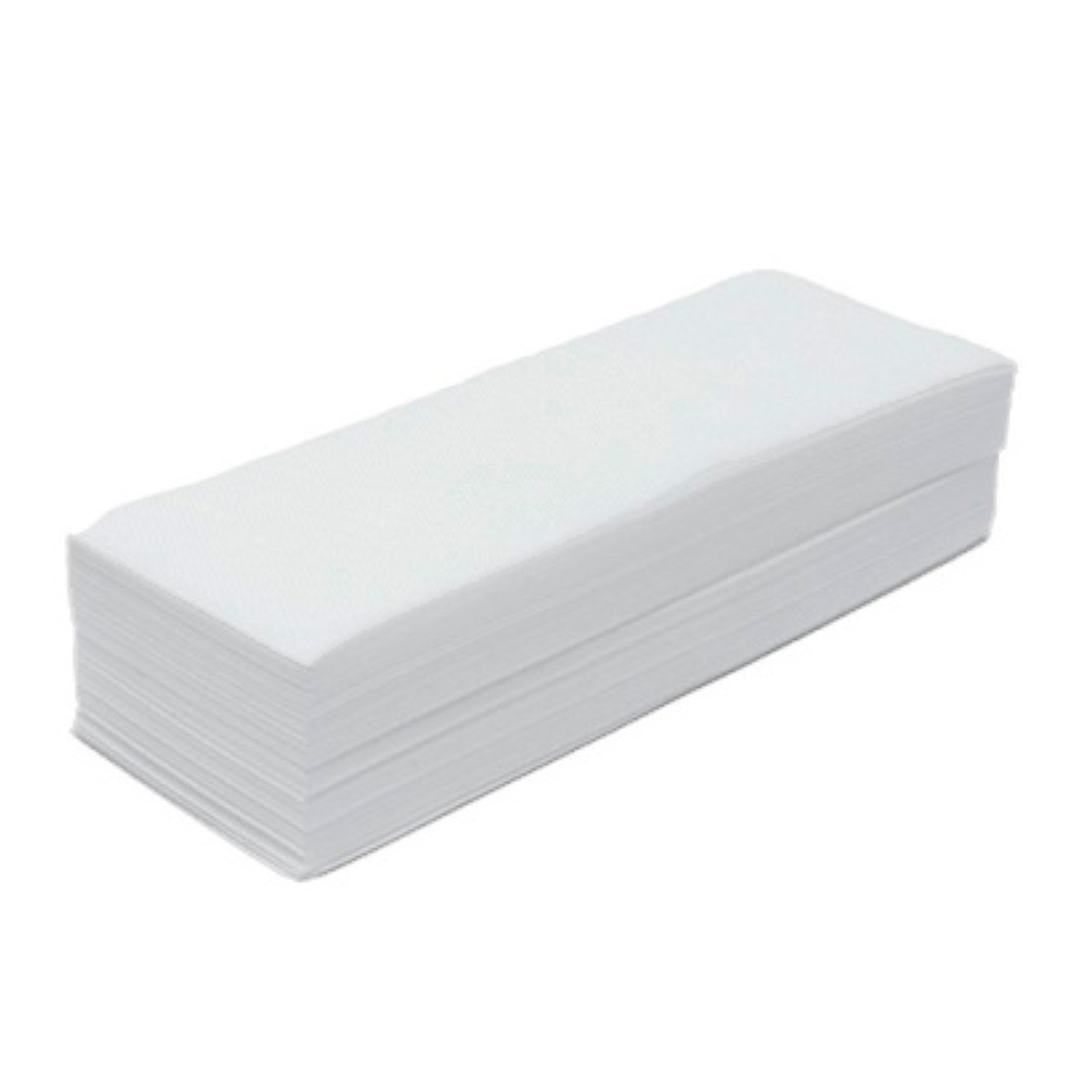 Полоски для депиляции эконом Флизелин Белые 7,5х20 см белые бумажно тканевые полоски для депиляции теплым воском 7 22 см