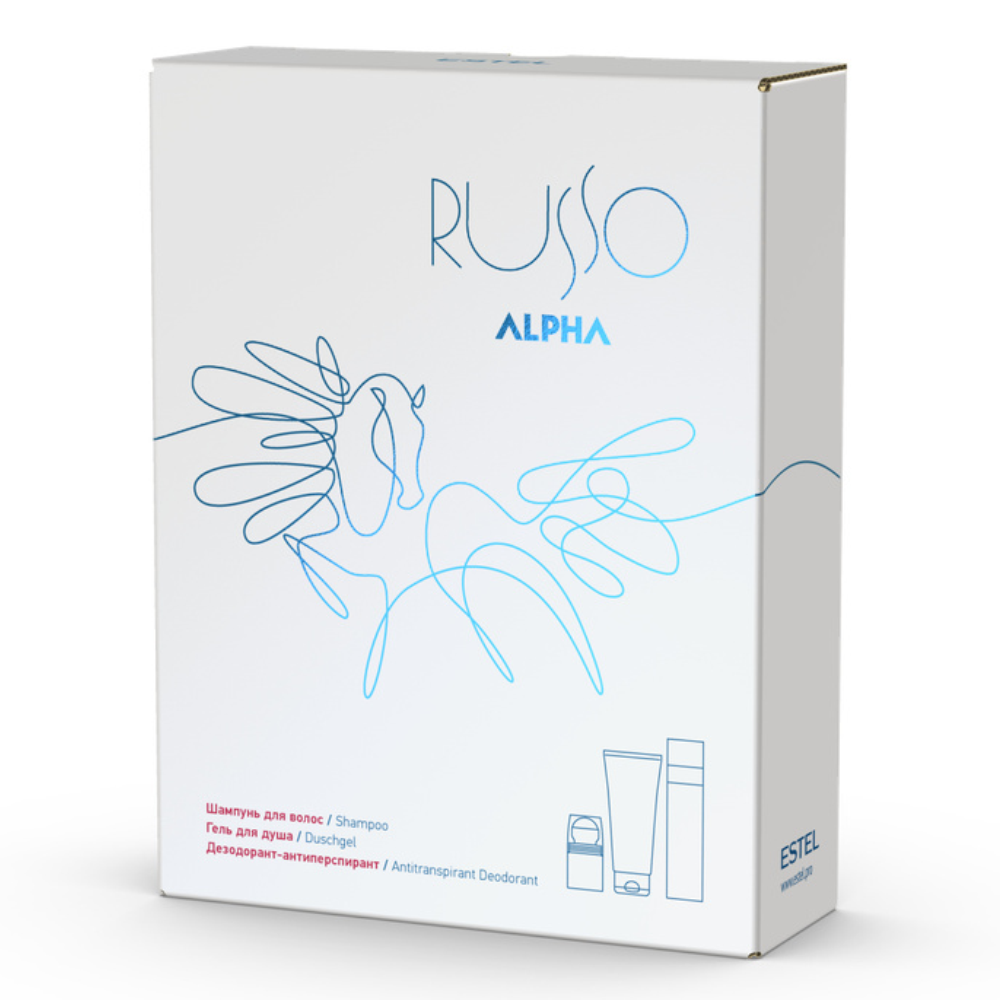 Набор Alpha Russo масло для бритья alpha homme pro