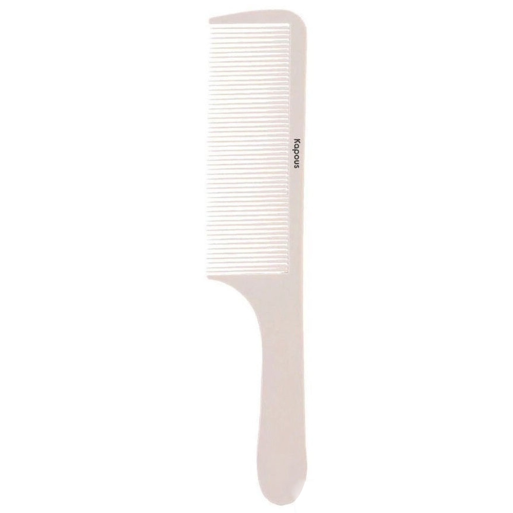 Расческа парикмахерская с ручкой 223*44 мм POM kaizer гребень пластиковый с ручкой лазурный