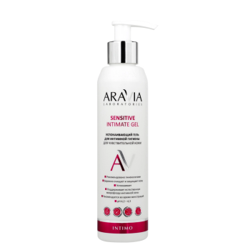 Успокаивающий гель для интимной гигиены для чувствительной кожи Sensitive Intimate Gel Aravia 200 мл