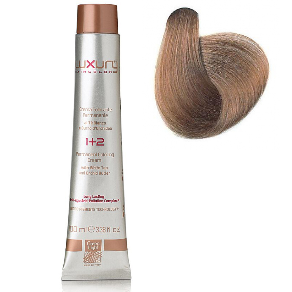 Стойкая крем-краска Светлый бежевый блондин 832 Luxury Hair Color Light Beige Blond 832 1260₽