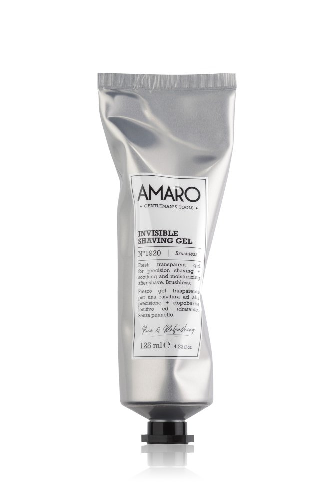 Прозрачный гель для бритья Amaro Invisible Shaving Gel