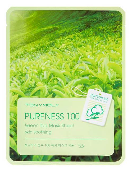 Маска для лица с зеленым чаем Pureness 100 Green Tea Mask Sheet2