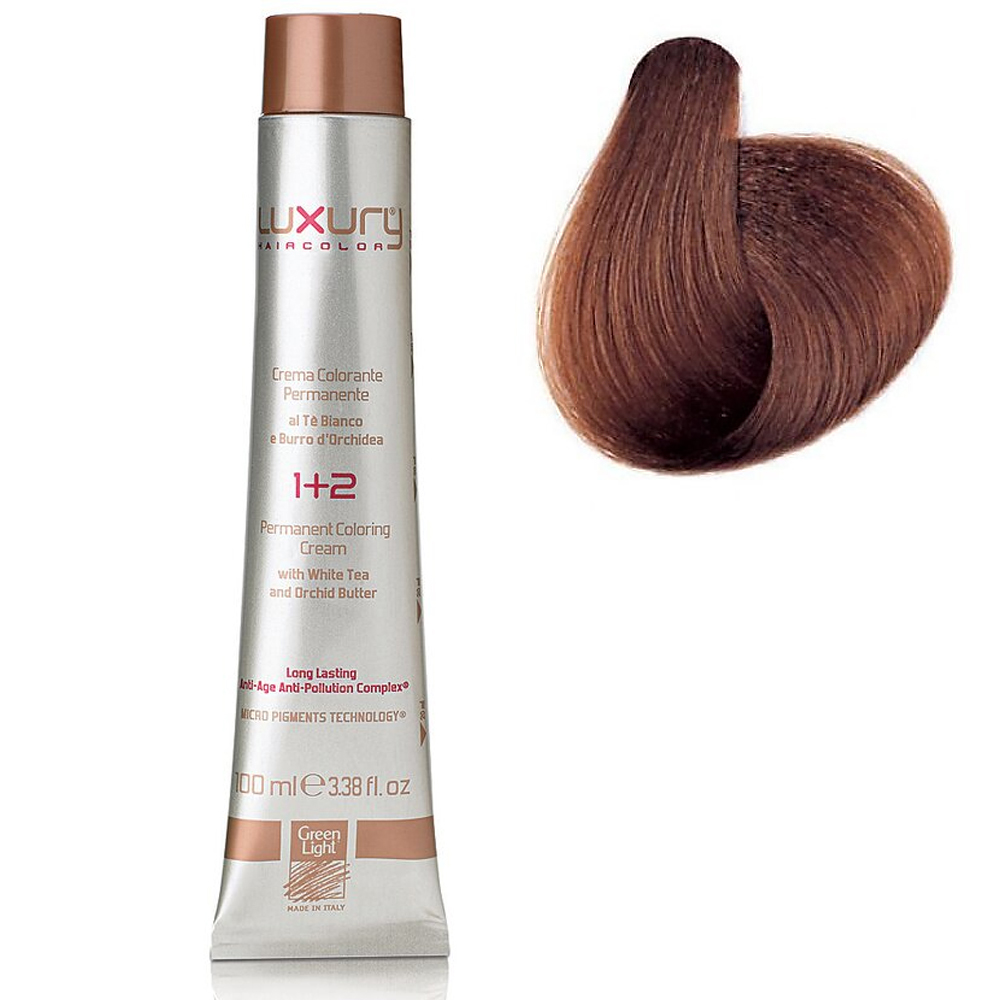 Стойкая крем-краска Светлое какао 7.35 Luxury Hair Color Light Cocoa 7.35