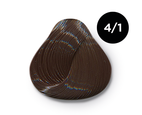 Перманентная крем-краска для волос Ollin Color (770266, 4/1, шатен пепельный, 100 мл, Шатен)