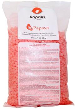 Гелевый воск в гранулах с ароматом Папайи Kapous 800 г