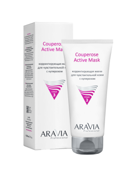 Корректирующая маска для чувствительной кожи с куперозом Couperose Active Mask Aravia 200 мл