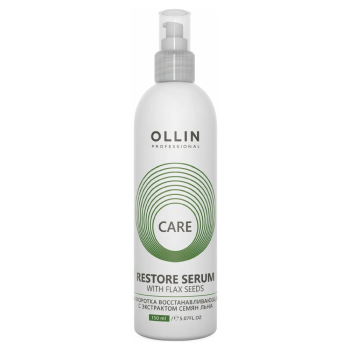 Восстанавливающая сыворотка с экстрактом семян льна Restore Serum with Flax Seeds Ollin Professional 150 мл