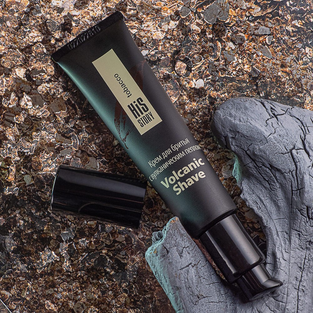 Крем для бритья с вулканическим пеплом Volcanic Shave