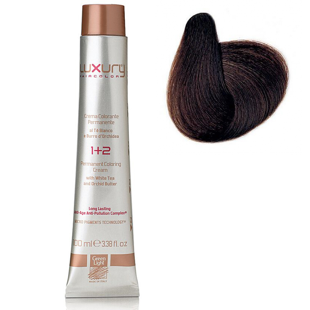 Стойкая крем-краска Золотой каштан 43 Luxury Hair Color Golden Brown 43 1594₽