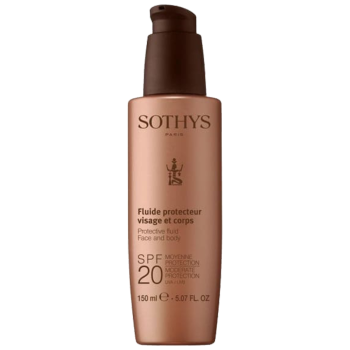 Молочко с SPF20 для лица и тела Protective Fluid Face And Body SPF20 Moderate Protection UVA/UVB Sothys