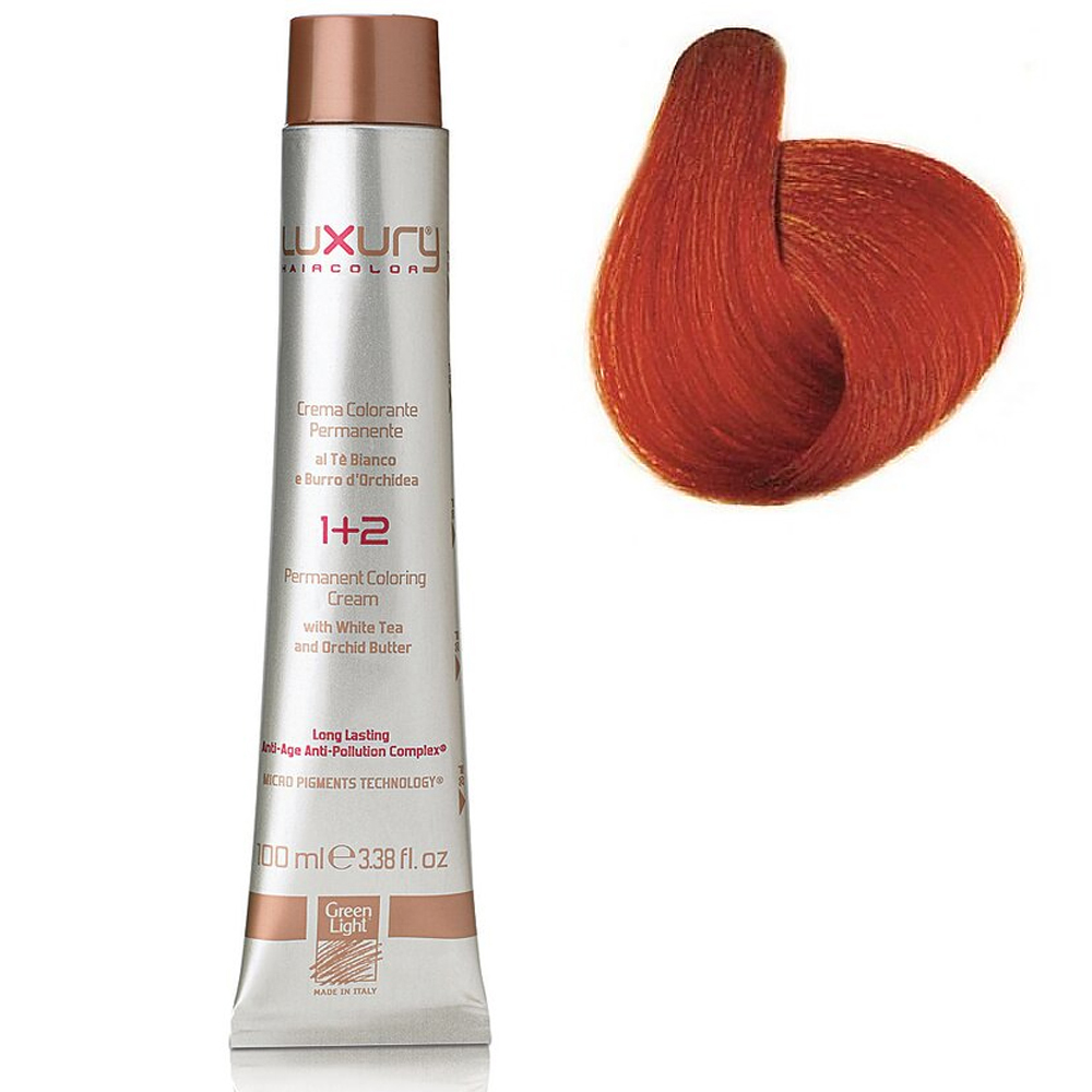 Стойкая крем-краска Эксклюзивный медный блондин 7.444 Luxury Hair Color Exclusive Copper Blond 7.444