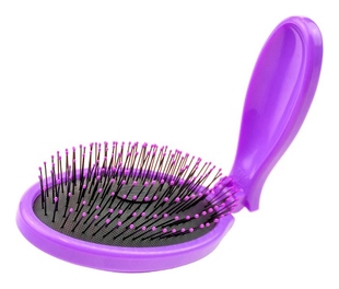 Раскладная мини-щетка для спутанных волос фиолетовая Mini Pop Fold Purple