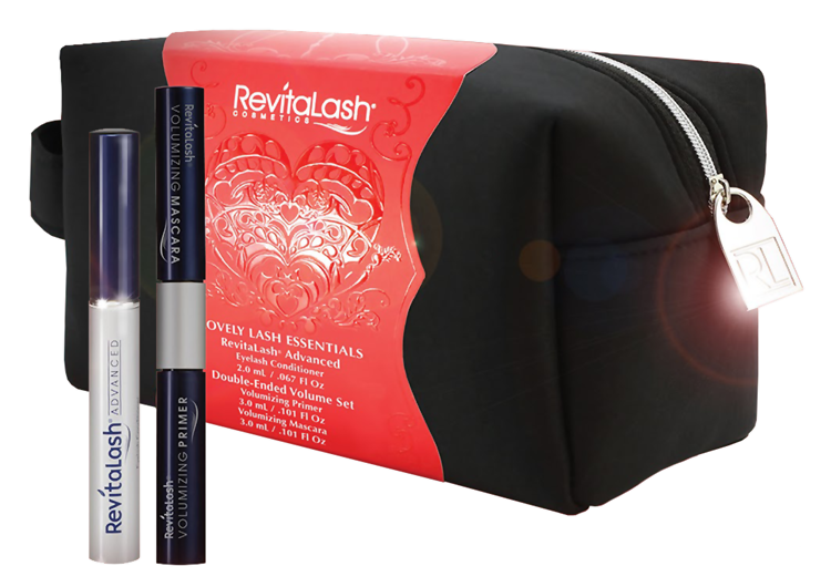 Набор Revitalash Kit With Black Cosmetic Bag Pink Inside