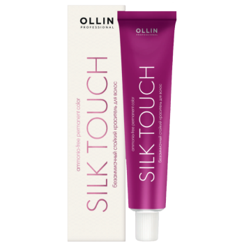 Безаммиачный стойкий краситель для волос с маслом виноградной косточки Silk Touch Ollin Professional