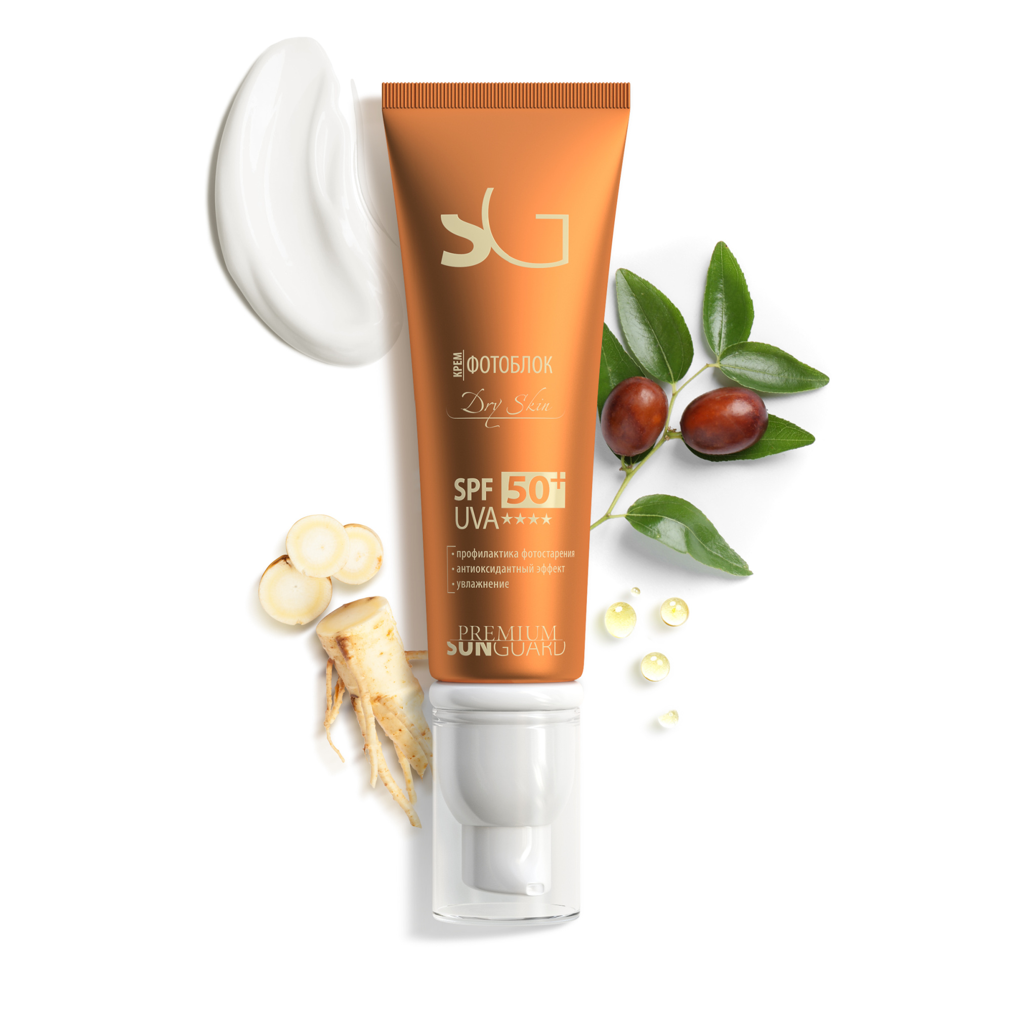 Крем фотоблок Dry Skin SPF50