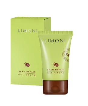 Восстанавливающий гель-крем для лица с экстрактом секреции улитки Snail Repair Gel Cream Limoni 50 мл