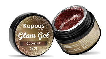Гель-краска для ногтей Glam Gel (2421, 2421, бронзит, 5 мл) подарочный набор revolution makeup mini soft glam heroes