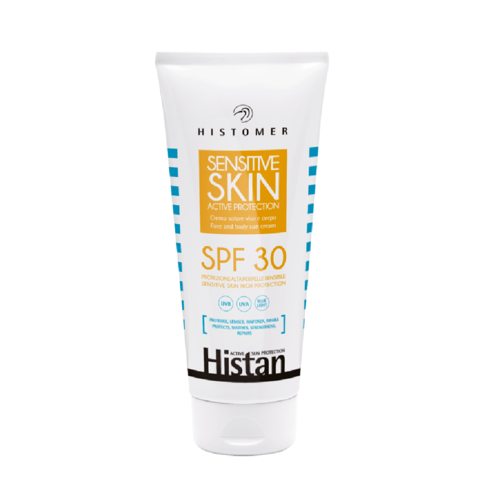 Крем солнцезащитный для чувствительной кожи Histan Sensitive Skin Active Protection SPF 30 солнцезащитный увлажняющий крем с семенами зеленого чая spf 50 pa