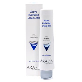 Крем для лица Активное увлажнение Active Hydrating Cream 24H Aravia 100 мл