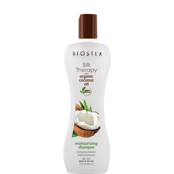 Увлажняющий шампунь с кокосовым маслом Organic Coconut Oil Moisturizing Shampoo Biosilk