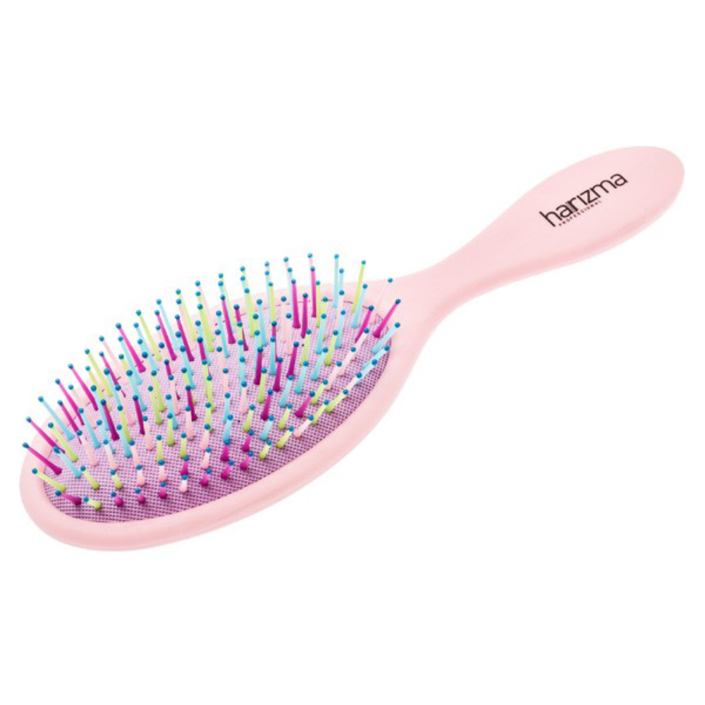 Щетка для волос Rainbow большая розовая щетка для мытья волос charites массажная силиконовая массажер для головы