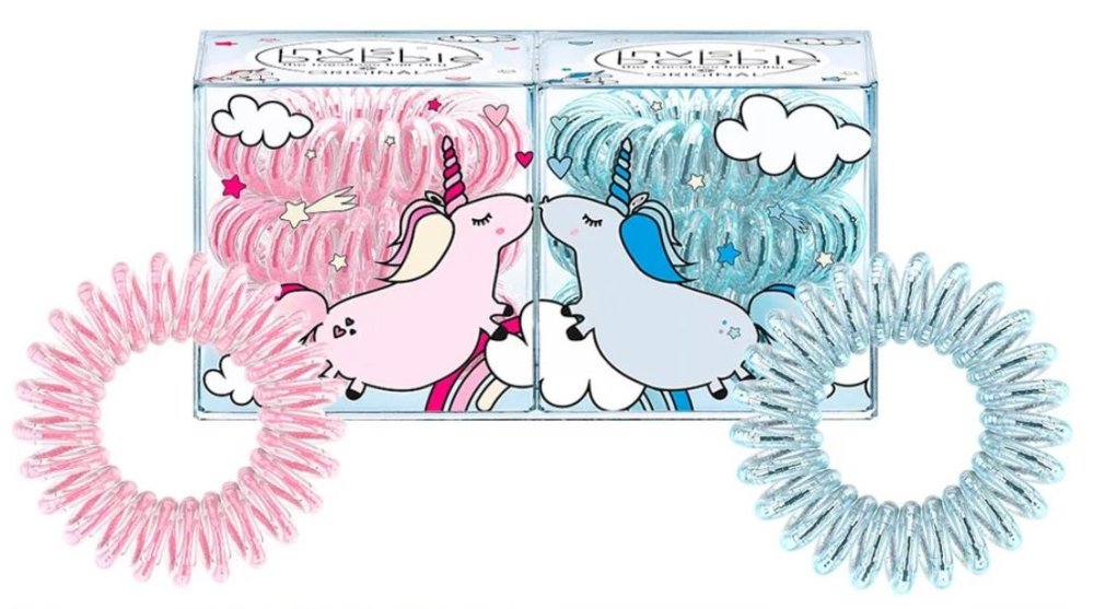 Набор резинок для волос Invisibobble Original Duo Unicorn Elly & Henry (2x3 шт)