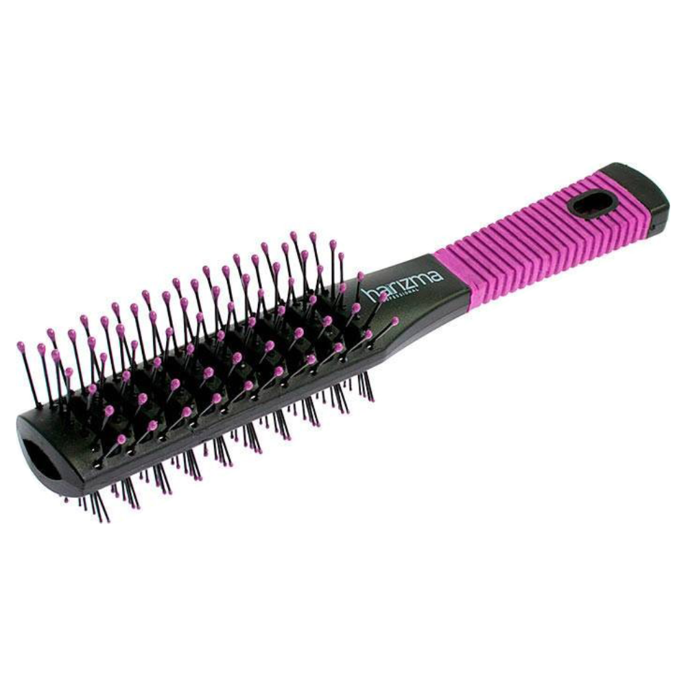 Щётка туннельная для волос двухсторонняя, черно-фиолетовая грелка 0 5л фиолетовая