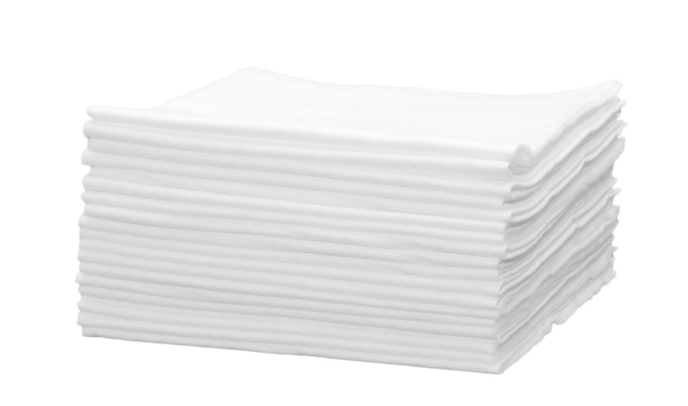 Белое полотенце Спанлейс Стандарт 50*90 см красное и белое или люсьен левен
